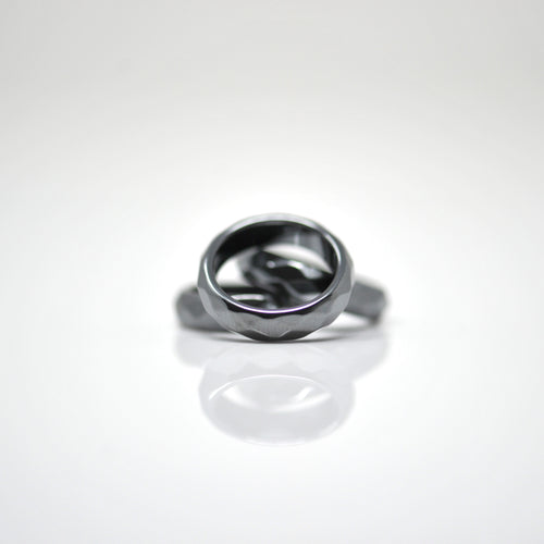 Hematite Faceted Ring